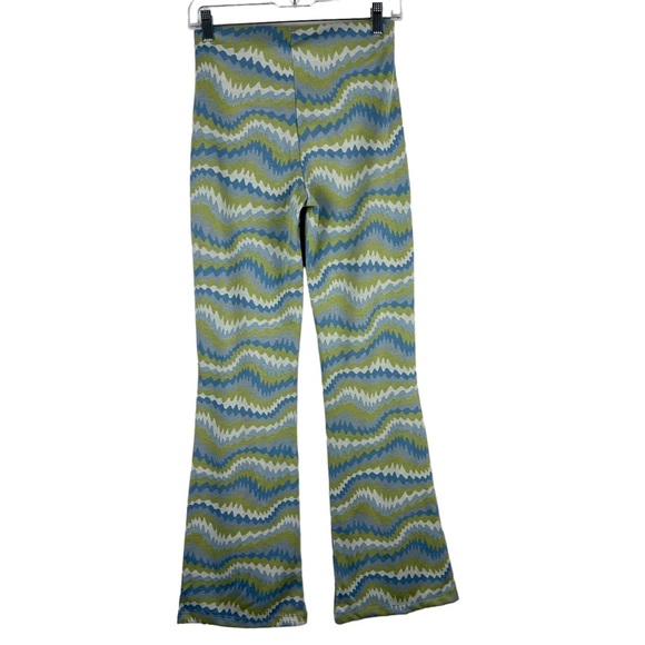 NWT Urban Outfitters UO Sz S Bryn Pull On Flare Pant pants high-rise XL Lime - Picture 8 of 13